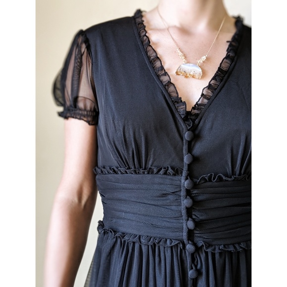 Beautiful London Times Fit & Flare Button Dress - Picture 3 of 8